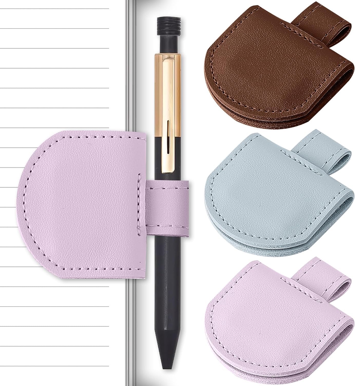 Penhouder voor notitieboekjes - 3-delig, voor notitieboekjes, dagboeken, kalenders - smal 3 stuks