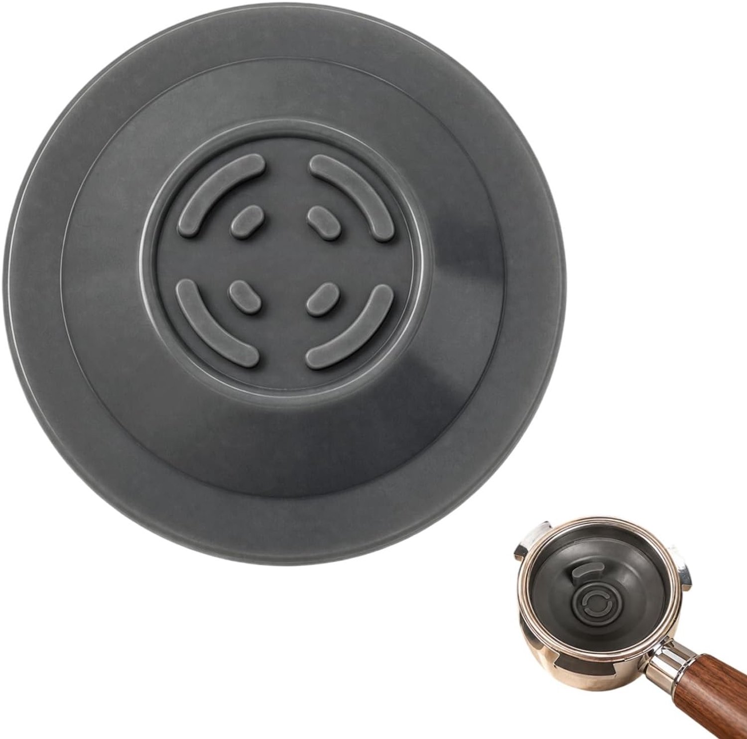 reinigingsschijf 54 mm - siliconen - grijs - herbruikbaar - m-winkel
