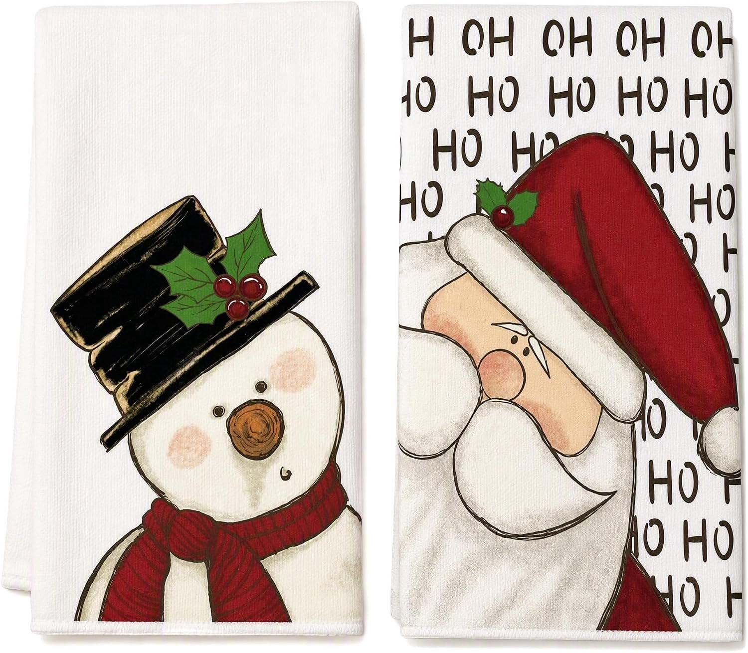 2 Keukendoeken Kerst, 40x60 cm