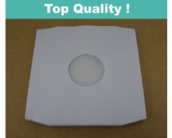 100 LP BINNENHOEZEN DELUXE WIT PAPIER + ANTISTATISCHE BESCHERMING (90gr papier, TOP KWALITEIT) - hoezen lp's, inner sleeves, binnenhoes met plastic folie, maxi's, maxi-single, vinyl platen, 12", 12 inch