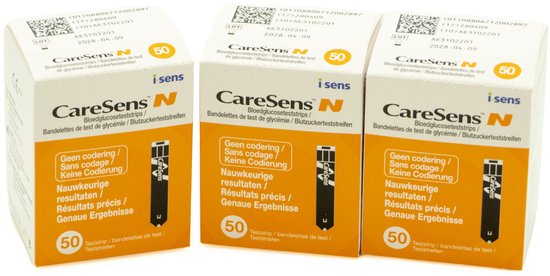 Caresens N Diabetesstrips Bundel 3x50 stuks