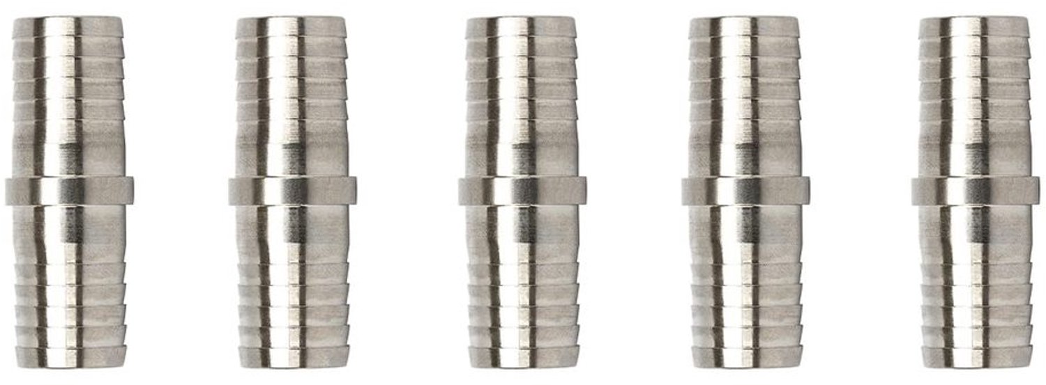 5 Stuks 10mm Ribbel Tuinslang Koppelingen