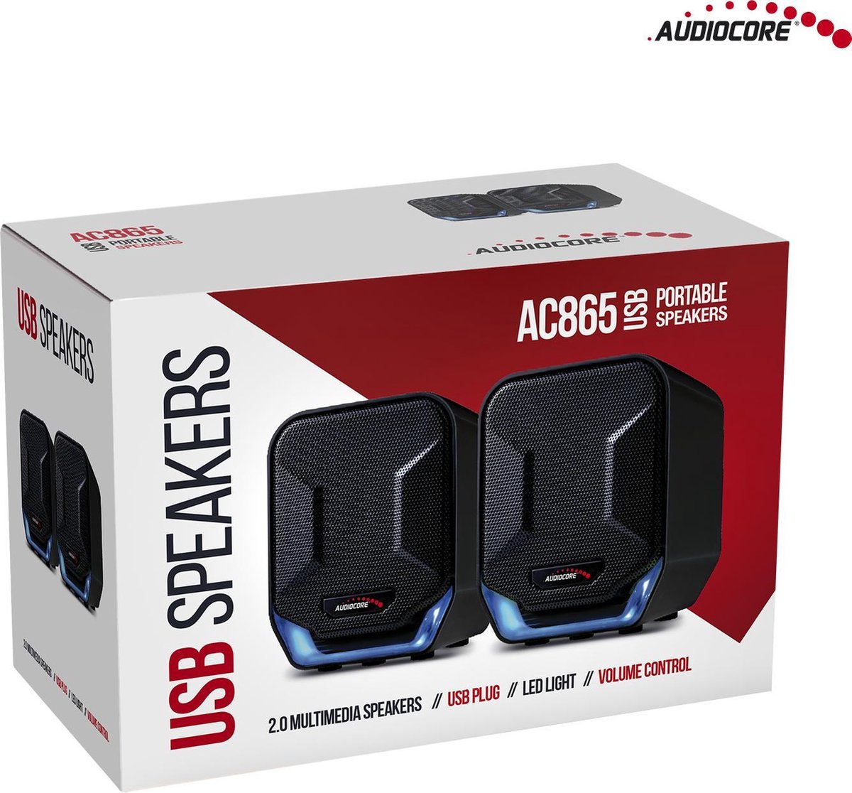 JBL Quantum Duo gaming-luidsprekers, voor pc, met USB-voeding, krachtig