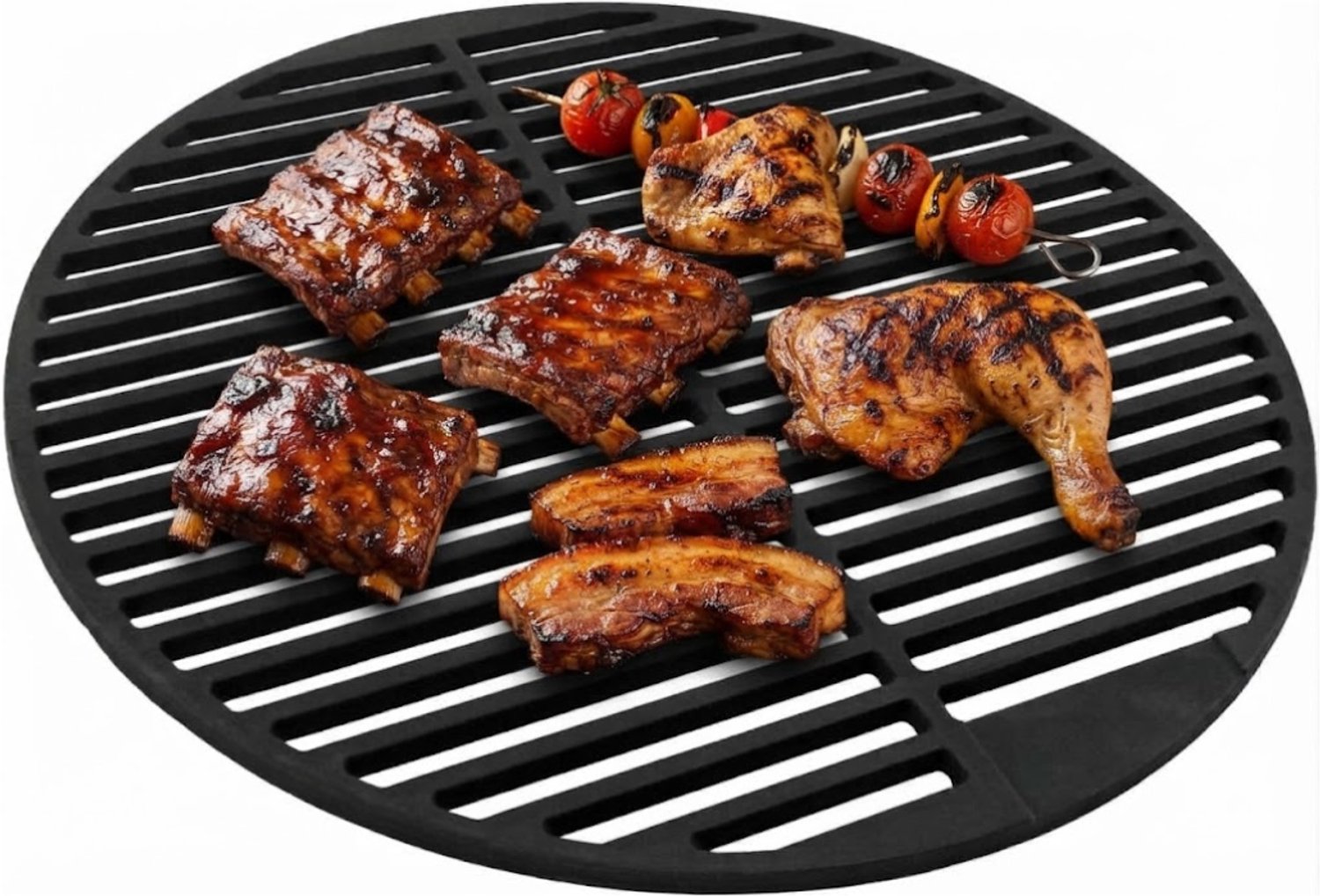 Grillplaat Inductie - Bakplaat - Gietijzer - Zwart
