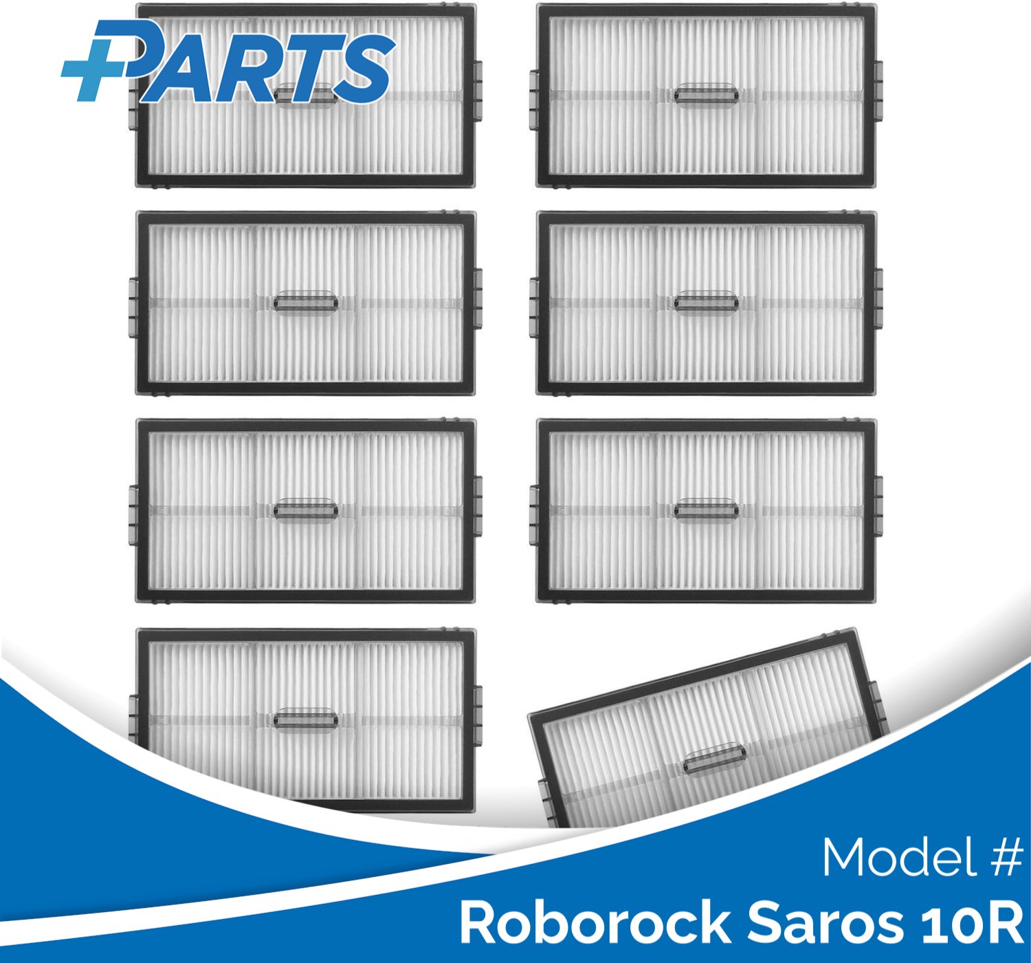 Plus.Parts Roborock Saros 10R Filters (8 Stuks, Plus.Parts® alternatief voor 8.02.0471) Overig