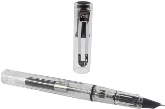Jinhao 599 Fijne Fountain Pen met Transparante Lichaam — afbeelding 2