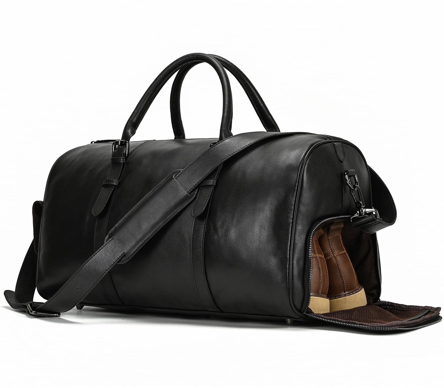 Vintage Reisbag met Schoencompartiment voor Weekenduitjes