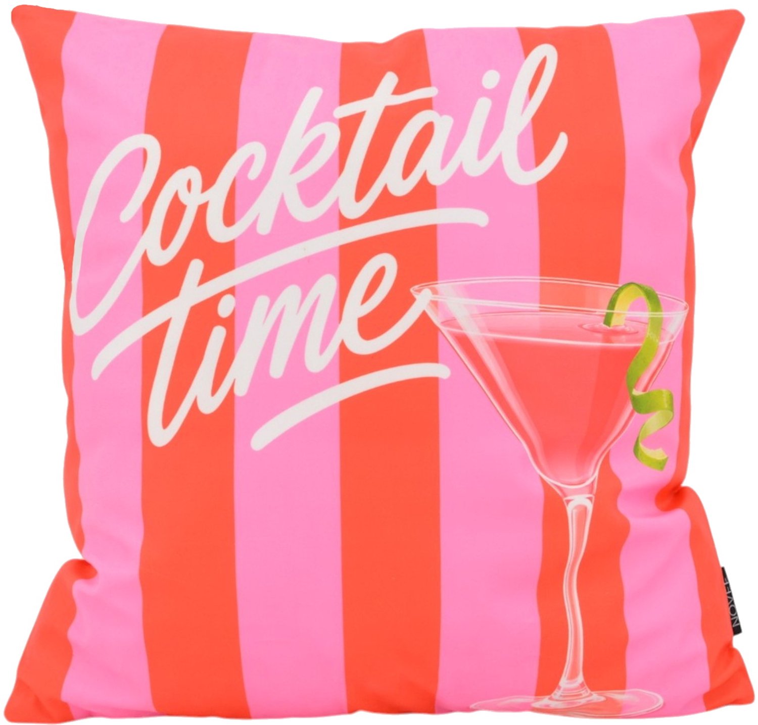 NOVÉE Sierkussen Cocktail Time | 45x45 cm | Katoen/Polyester Oranje/Roze