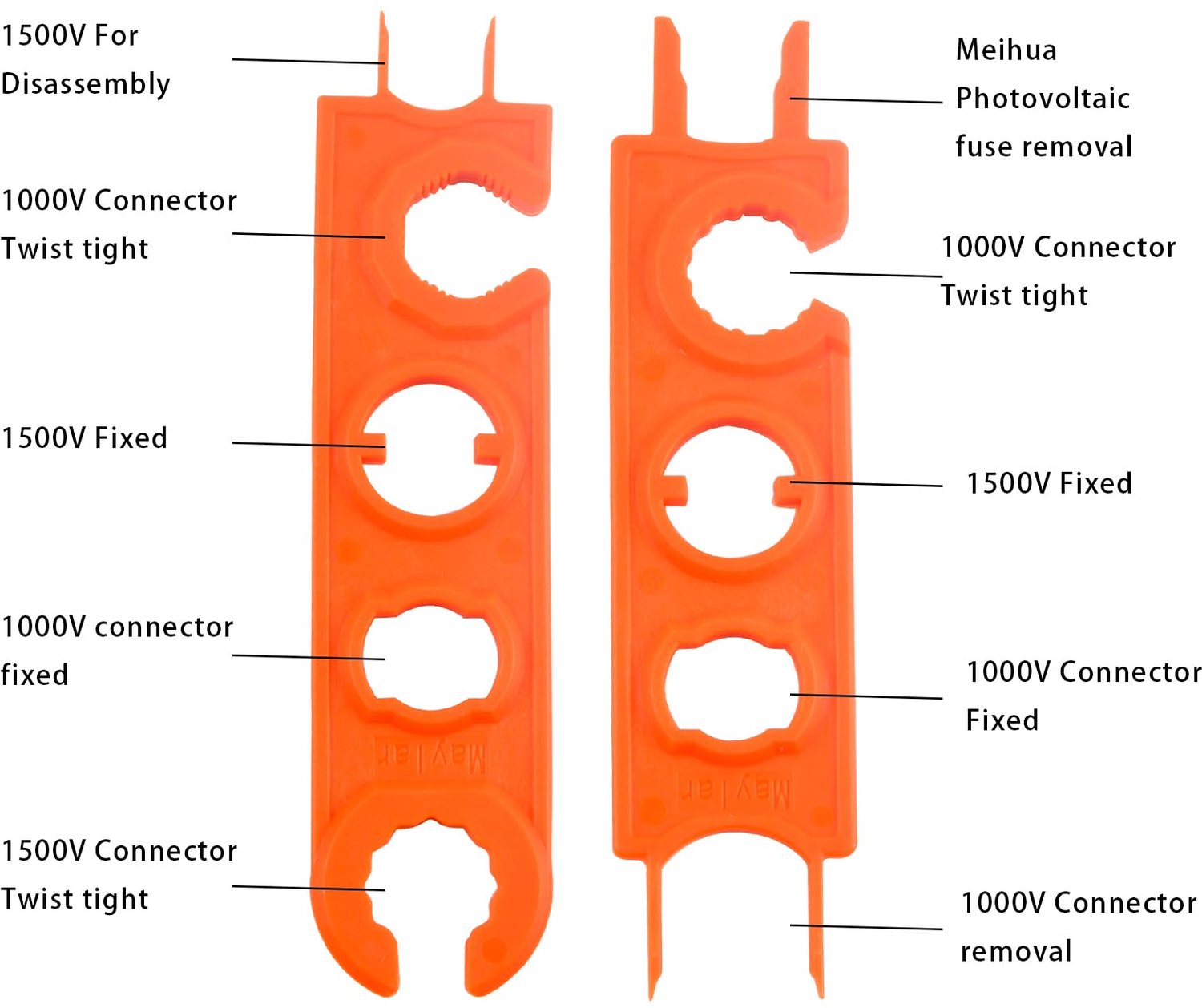 Multifunctionele MC4 Solar Connector Sleutel