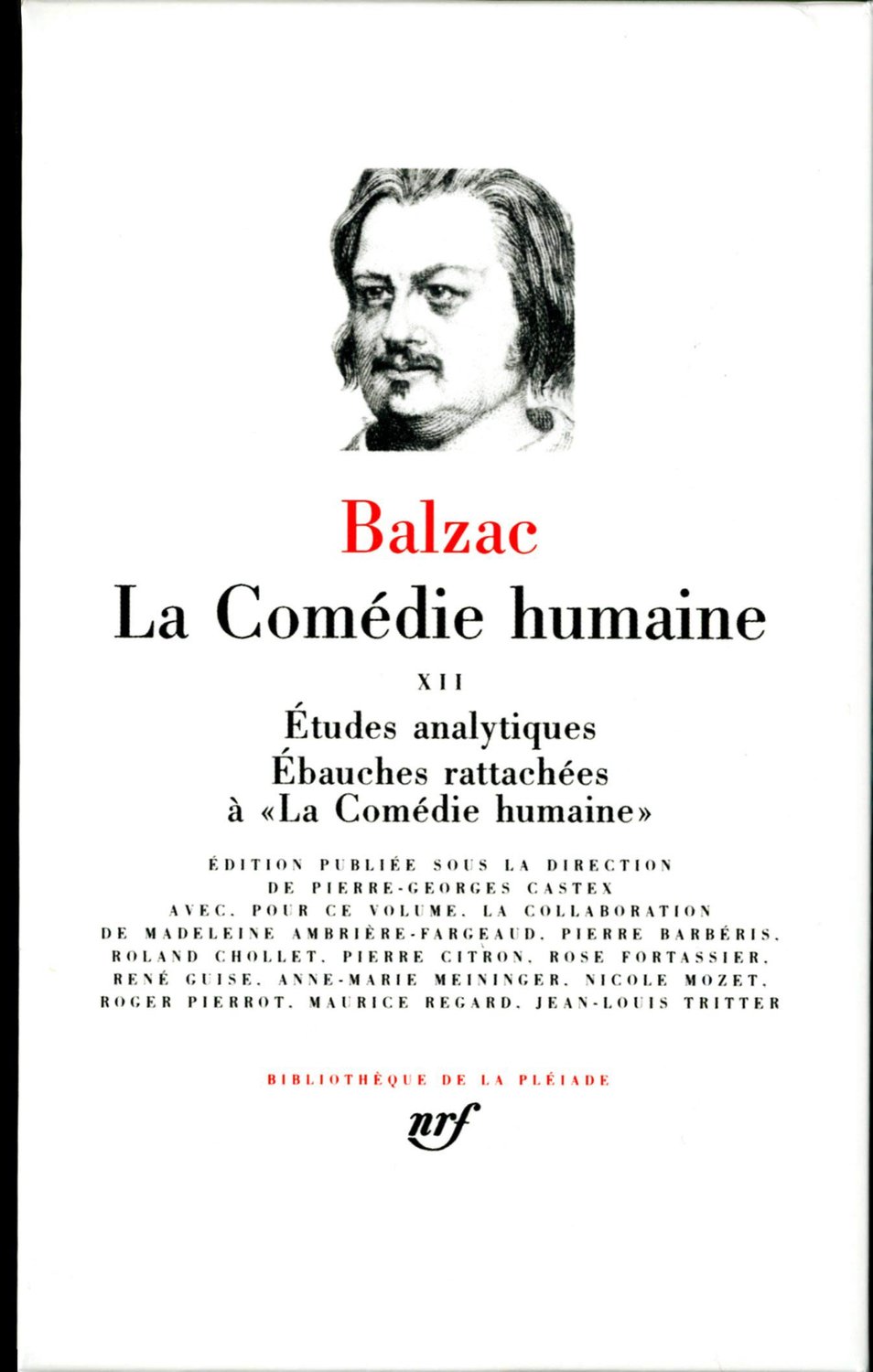 La Comédie Humaine Analytische Studies