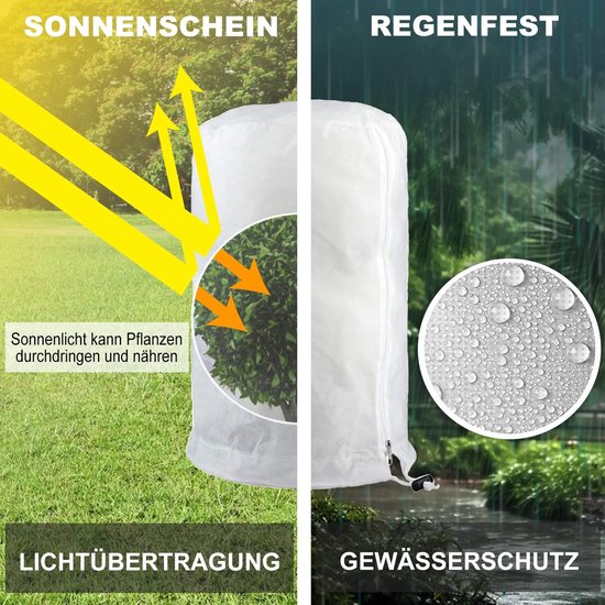Winterbescherming voor planten, herbruikbaar, 120x140 cm — afbeelding 4