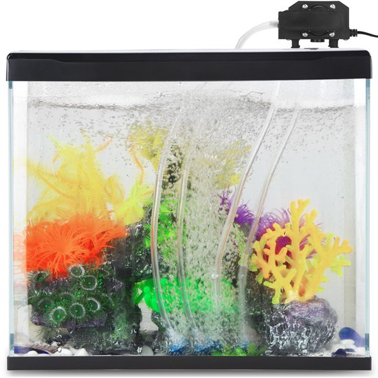 30W aquarium luchtpomp met 4 uitgangen: regelbare vijverbeluchter, instelbare krachtige beluchtingspomp krachtige stille zuurstofpomp vijverventilatie, tot 1800 l/u — afbeelding 3