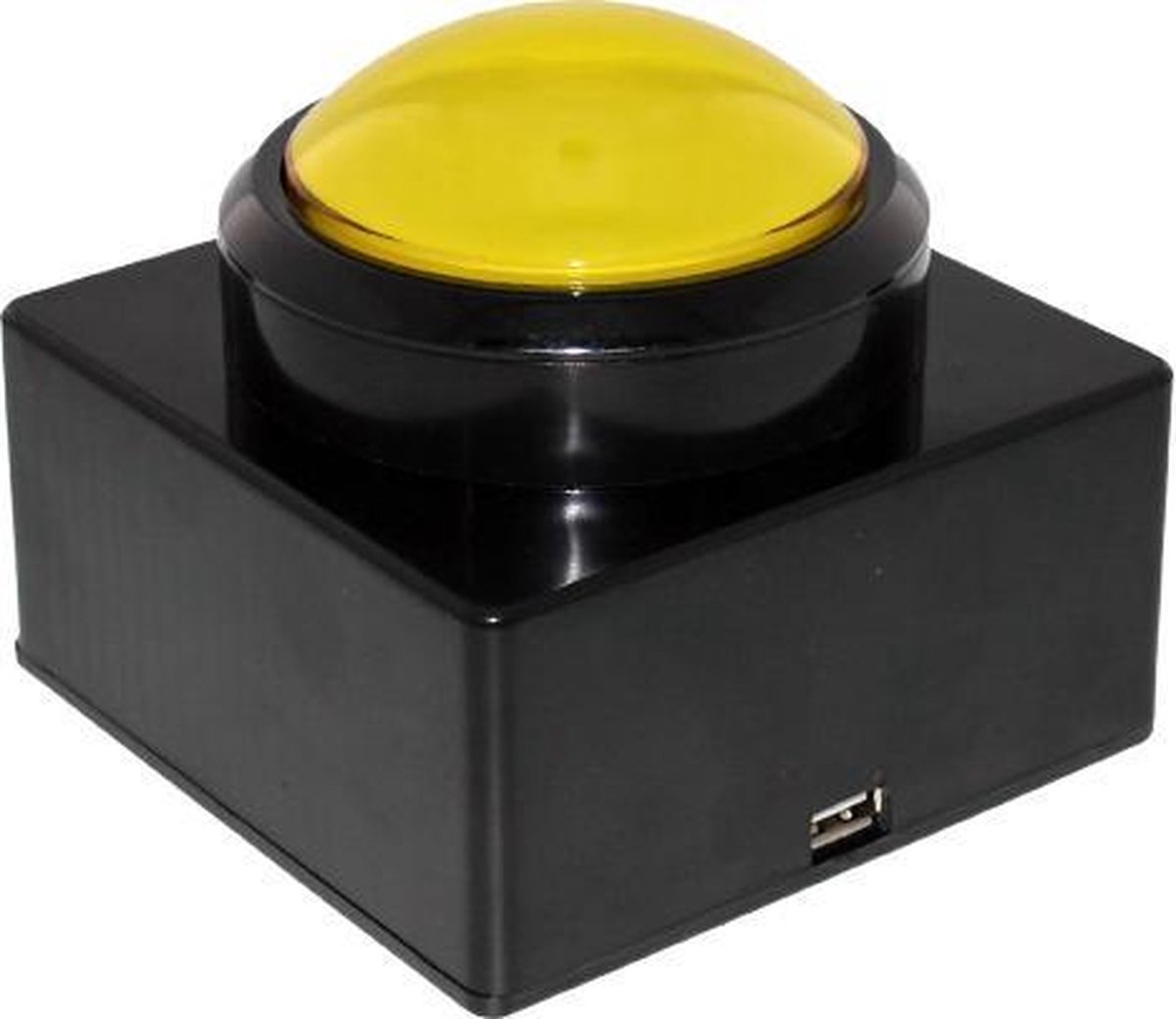 QuizTools USB buzzer drukknop verlicht, geel