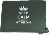 COVER BOXBED KEEP CALM 90X65 DARKGREEN