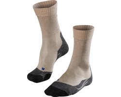 FALKE TK2 Cool Wandelsokken anti blaren, medium padding functioneel garen sportsokken heren beige - Maat 44-45