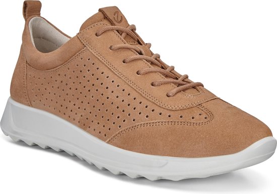 ECCO Flexure Runner Dames Sneaker - Cognac - Maat 38 | bol.com