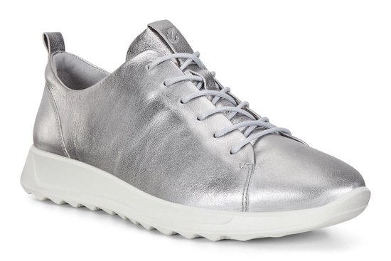 ECCO Flexure Runner Dames Sneaker - Zilver - Maat 41 | bol.com