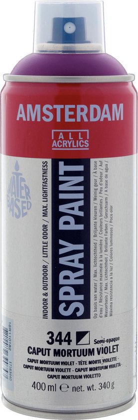 Spuitbusverf - Spraypaint - #344 - Caput Mortuum Violet - Amsterdam - 400ml