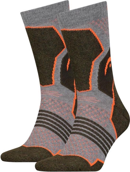 Lot de 4 chaussettes HEAD Cool Walking Hike Crew 781001001-159 - Forest - Unisexe - taille 39-42