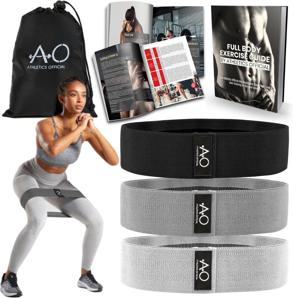 Athletics Official Weerstandsbanden - Incl. E-book \u0026 Draagtas - Set van 3  (Licht, | bol.com