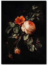 VINTAGE FLOWER ROSES INTERIEUR POSTERS