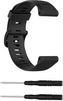Horlogeband van Siliconen voor Garmin Forerunner 945 | 22 mm | Horloge Band - Horlogebandjes | Zwart