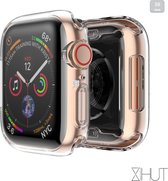 Zachte en transparante (PC) case/bumper/screenprotector - Apple Watch series 1/2/3 - 38mm - Transparant