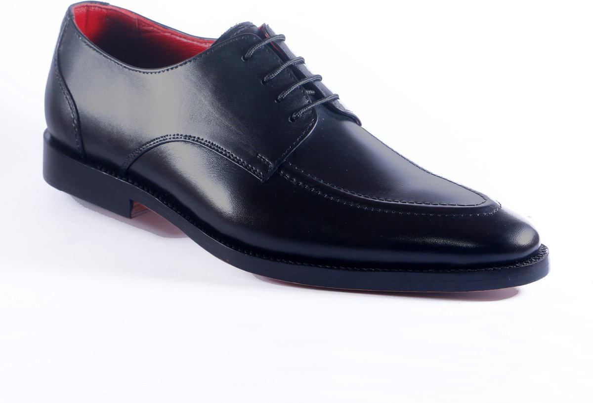 Arden - Derby Apron Veterschoenen - Leer - Zwart - 43