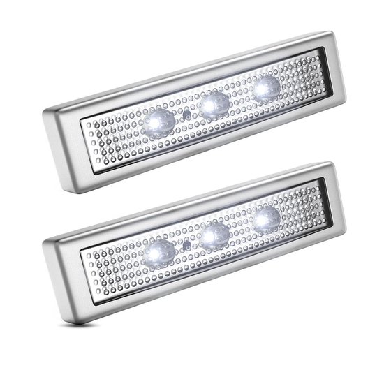 Zwijgend nieuwigheid Fantasierijk B.K.Licht - LED kastverlichting - zelfklevend - druklampen - 6.000 K - op  batterij | bol.com