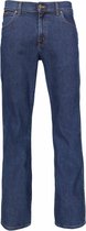 Wrangler Texas Medium Stretch Darkstone Heren Regular Fit Jeans - Donkerblauw - Maat 34/34