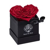Cadeautje eternity rose - Red Single Heart mini flowerbox - longlife roos