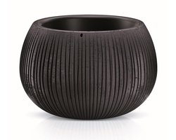 Prosperplast -BETON BOWL / bloempot met inzet / Zwart
