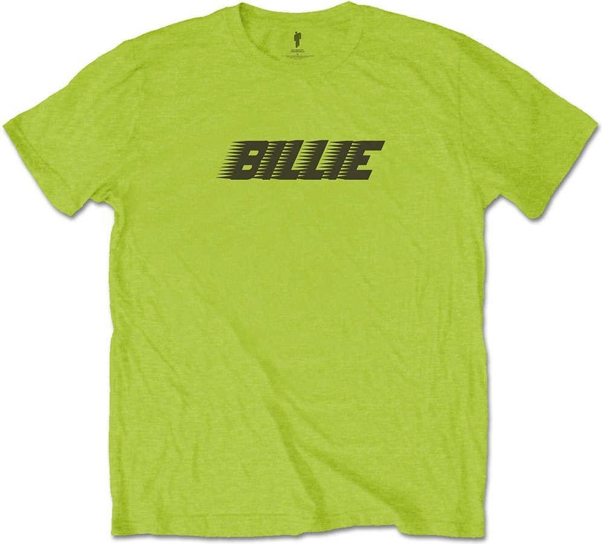 Billie Eilish Heren Tshirt -M- Racer Logo & Blohsh Groen
