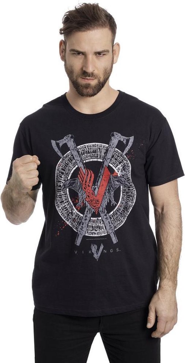 Vikings - Odin Heren T-shirt - XL - Zwart | bol