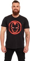 Marvel Iron Man Heren Tshirt -XXL- Sign Zwart