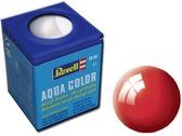 Revell Aqua  #31 Fire Red - Gloss  - RAL3000 - Acryl - 18ml Verf potje