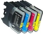 Print-Equipment Inkt cartridges / Alternatief voor Brother LC-1100 / 985 / 980 XL Rood | Brother DCP 145C/ 165C/ 193C/ 195C/ 197C/ 365CN/ 373CW/ 375CW/