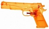 15x Doorzichtig oranje waterpistool 20 cm - Buitenspeelgoed - Waterpistolen