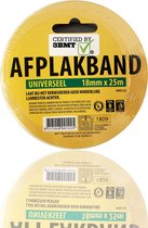 3BMT - Afplaktake - afplakband voor schilderen - 18mm x 25 meter - laat geen lijmresten achter