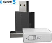 DrPhone StreamX4 Bluetooth 5.0 - Transmitter RX/TX Wireless ontvanger / Zender / Receiver voor TV / PC / Auto - Wit