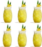 Libbey Drinkglas Tiki Pineapple - 510 ml / 51 cl - 6 stuks - grappig design - vaatwasserbestendig - hoge kwaliteit