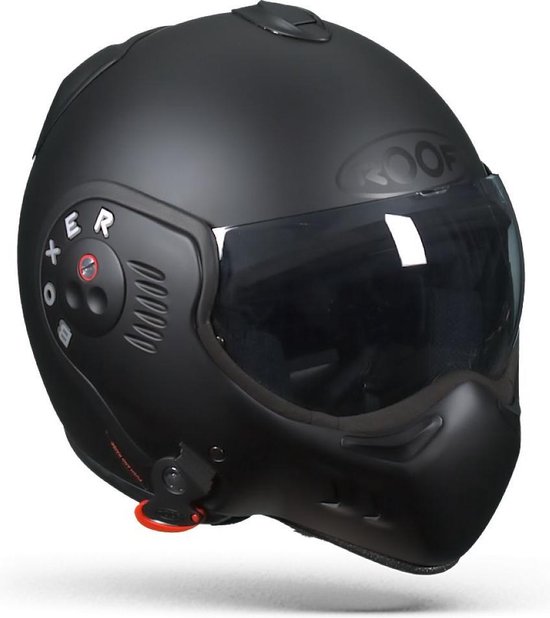 ROOF Boxer V8 Full Zwart Systeemhelm - Motorhelm - Maat XL | bol.com