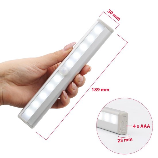 B.K.Licht Keukenverlichting LED kastverlichting op batterij met...