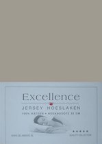 Excellence Jersey Hoeslaken - Tweepersoons - 160x200/210 cm - Taupe