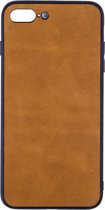 Leren Telefoonhoesje iPhone 7 PLUS – Bumper case - Cognac Bruin