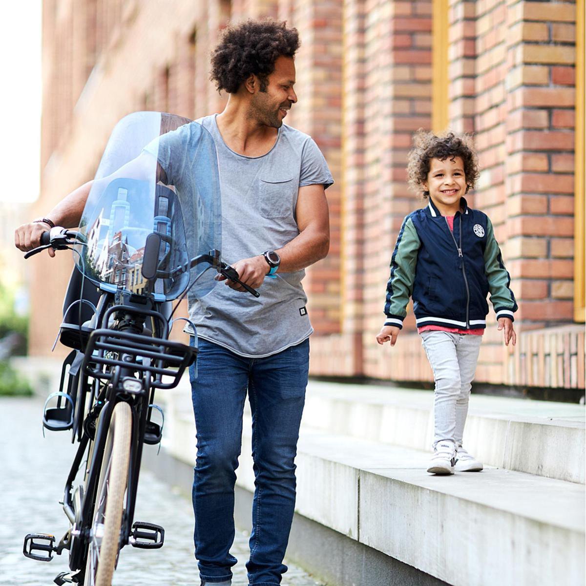 Urban Iki Fietsstoeltje Voor Ta - ke - Bincho Black/ Kurumi Brown thumbnail 5