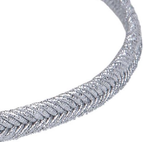 Haarband - Bandana - Glitter - Gevlochten Zilver | bol.com