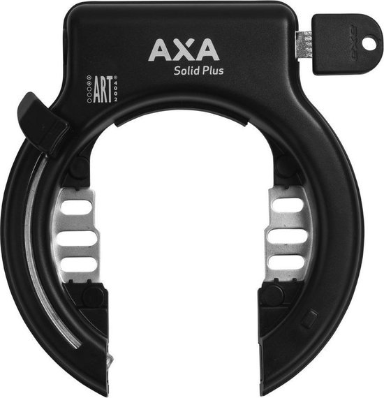 Axa solid plus – art 2 sterren keurmerk - frameslot - met plug-in mogelijkheid - zwart
