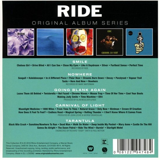 Ride Original Album Series, Original Album Series CD