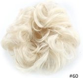 Messy hair bun scrunchie Wit Blond #60